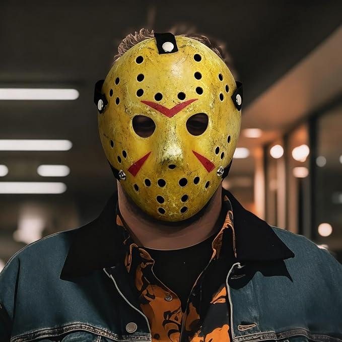 Halloween Hockey Mask – Adult Horror Cosplay Costume Prop