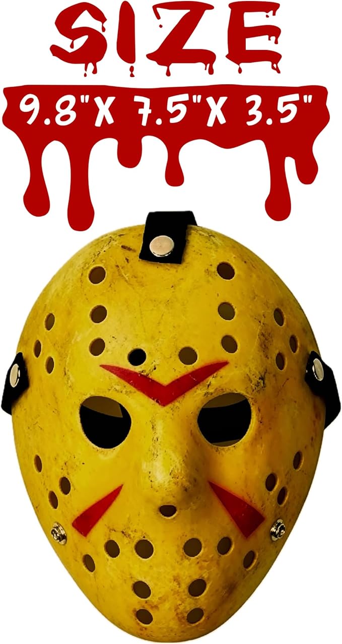 Halloween Hockey Mask – Adult Horror Cosplay Costume Prop