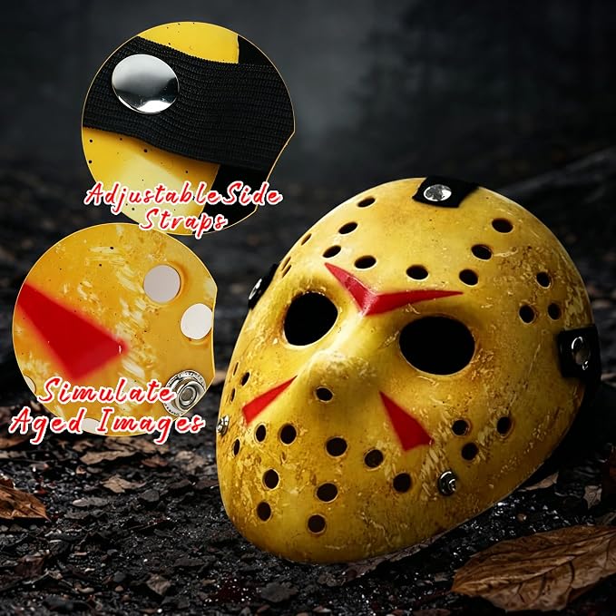 Halloween Hockey Mask – Adult Horror Cosplay Costume Prop