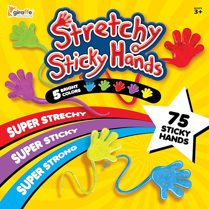 Sticky Hands for Kids – 350 Pc Stretchy Party Favors