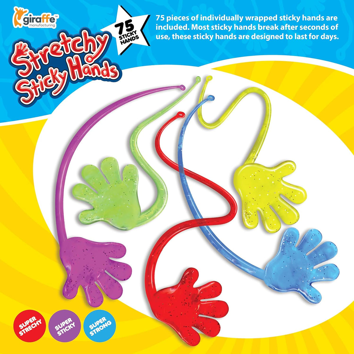 Sticky Hands for Kids – 350 Pc Stretchy Party Favors