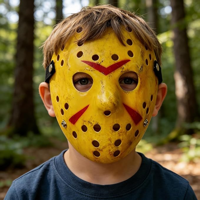 Halloween Hockey Mask – Adult Horror Cosplay Costume Prop