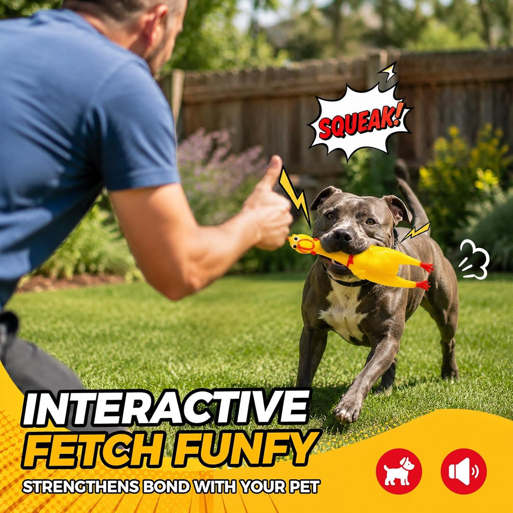 Screaming Chicken Toy – Squeaky Prank & Gag Gift
