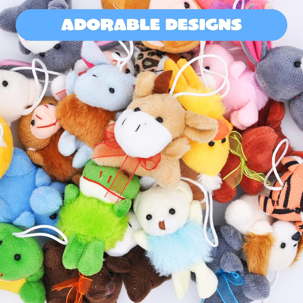Mini Animal Plush Toys – 24 Pc Small Stuffed Animal Set