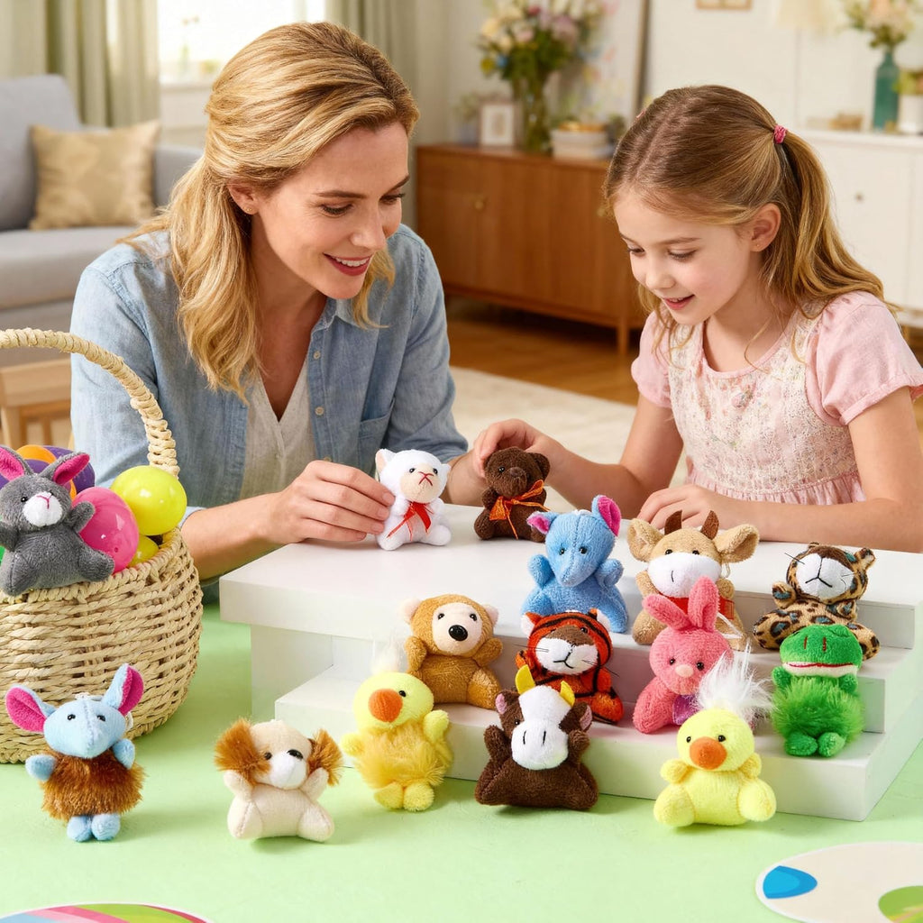 Mini Animal Plush Toys – 24 Pc Small Stuffed Animal Set
