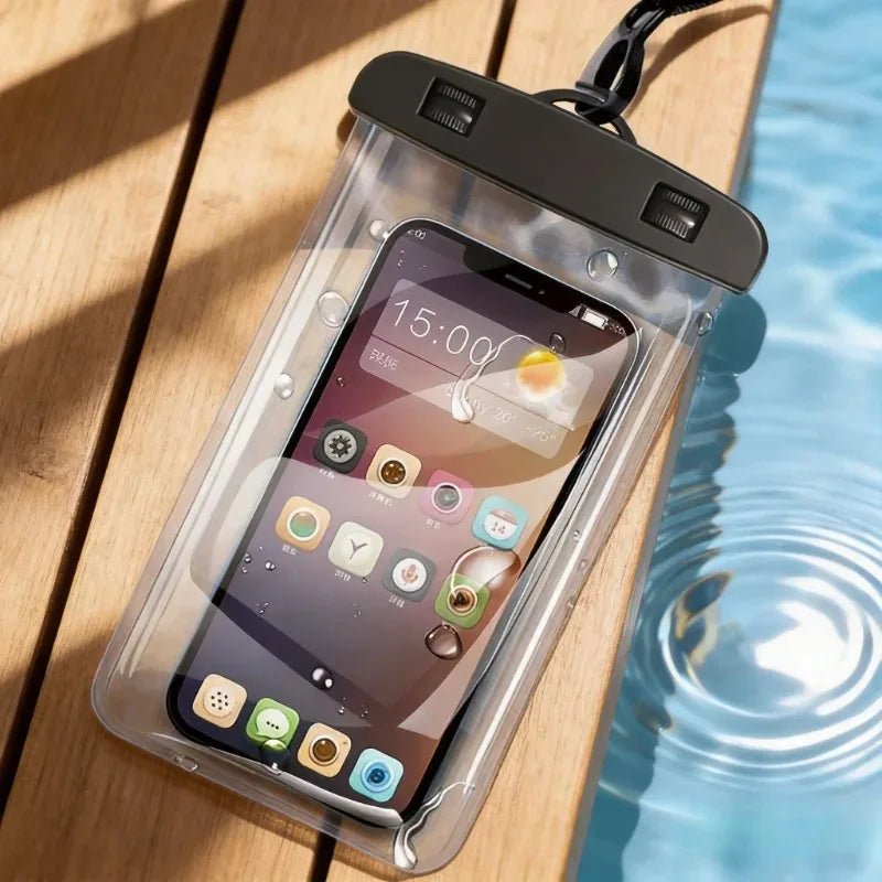 Waterproof Phone Case for Swimming Clear Pouch with Lanyard