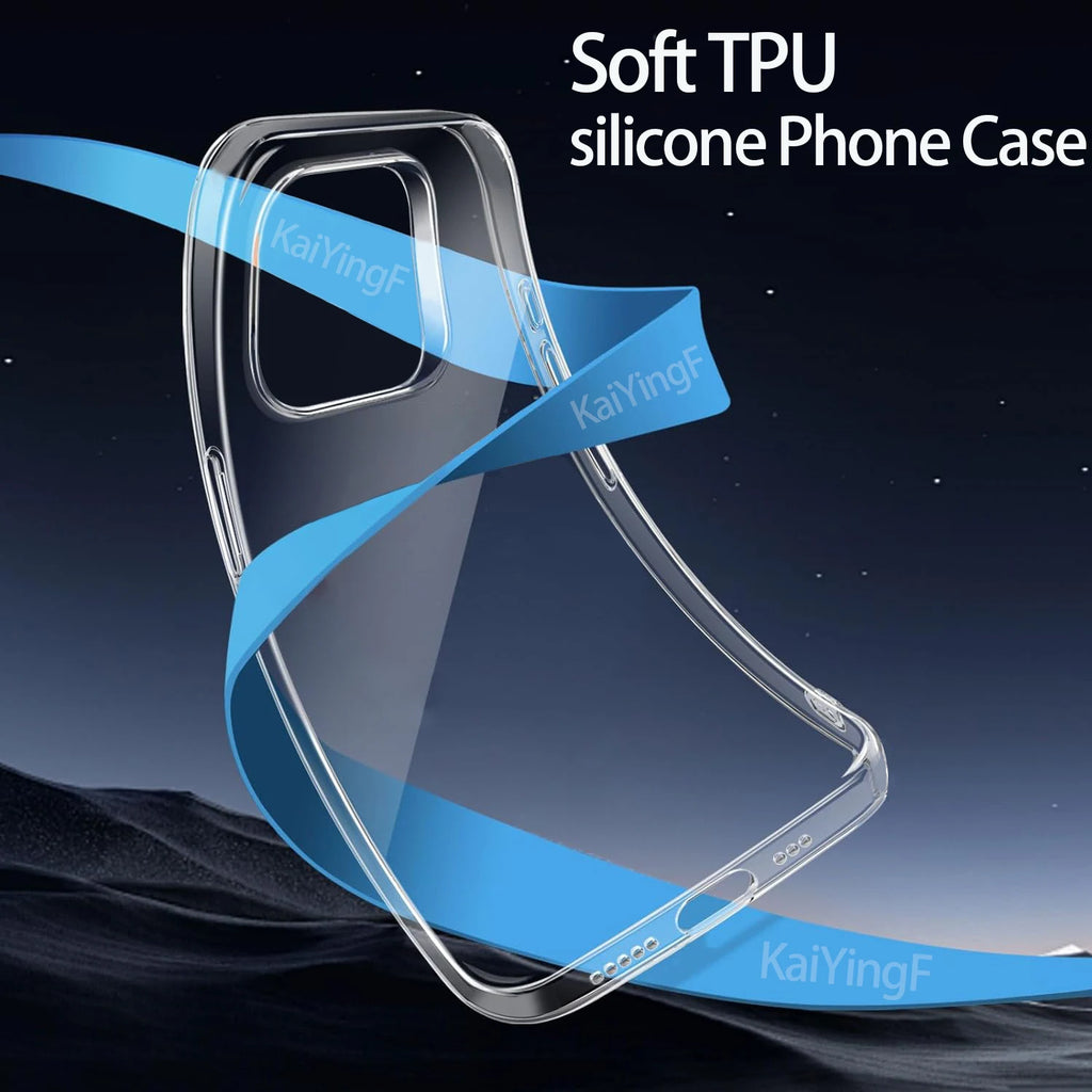 Clear Silicone Phone Case Transparent Anti-Scratch Cover