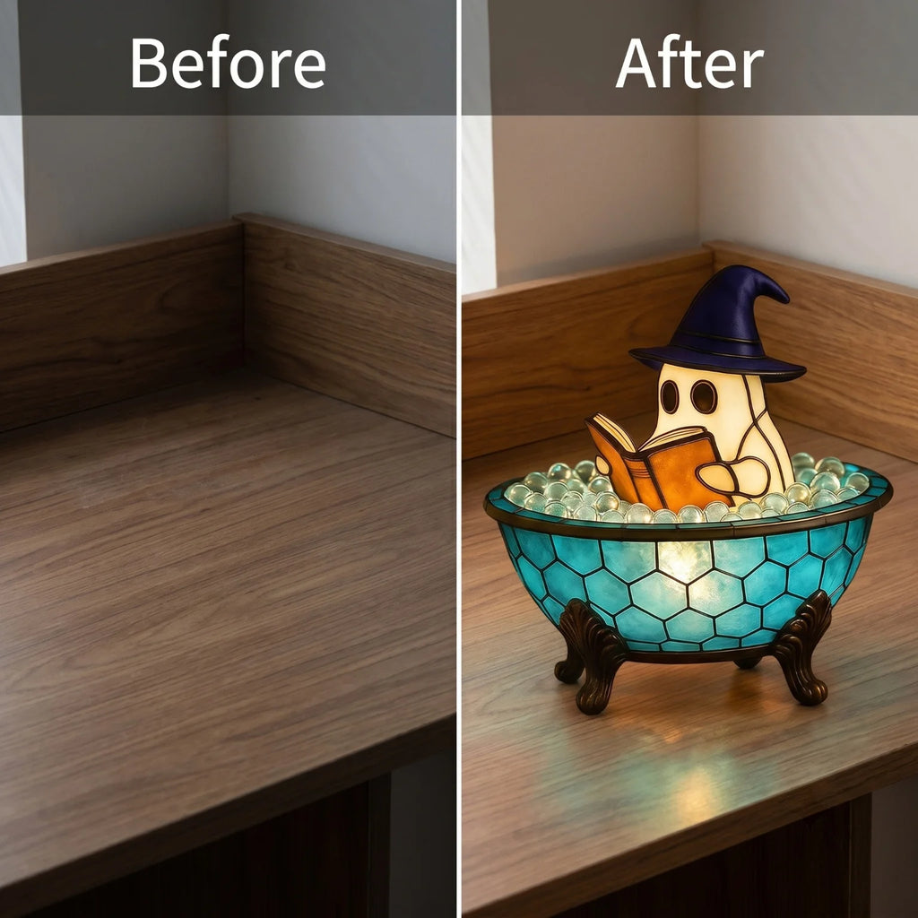 Halloween Ghost Table Lamp – Reading Night Light Decor