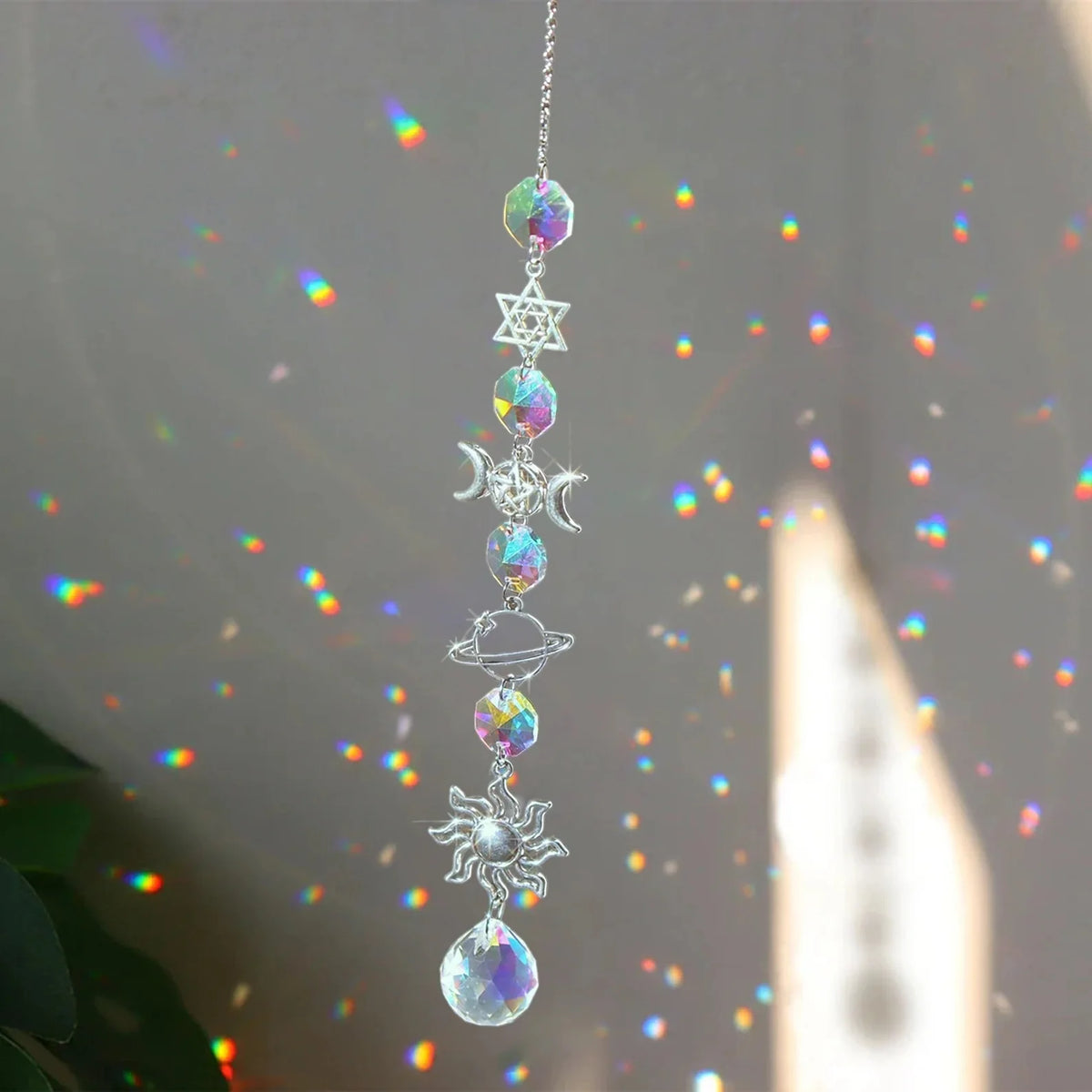 Crystal Wind Chime – Rainbow Suncatcher Hanging Home Decor