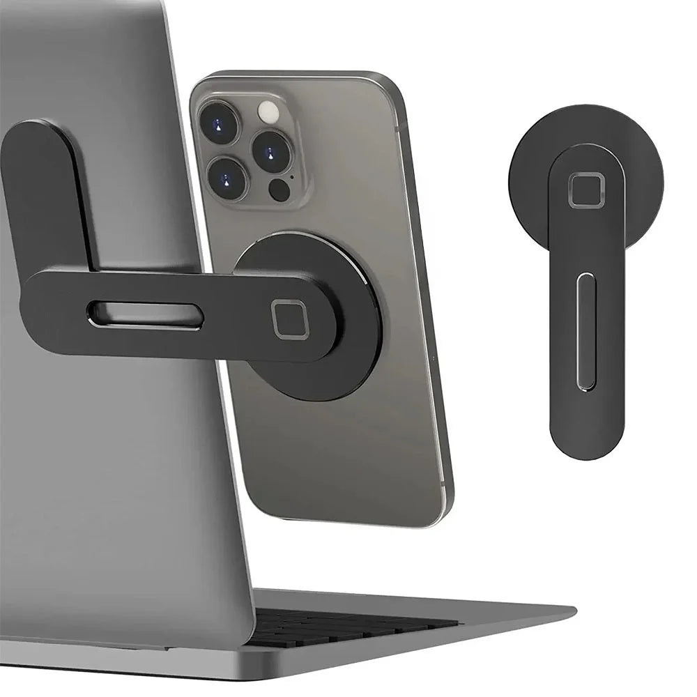 Magnetic Laptop Phone Holder, Slim Foldable Monitor Mount
