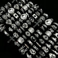 Punk Gothic Skeleton Ring Set – Bold Grunge Style