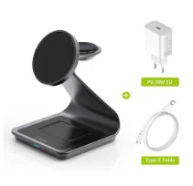 3-in-1 Magnetic Wireless Charging Station for Phone & Accessories