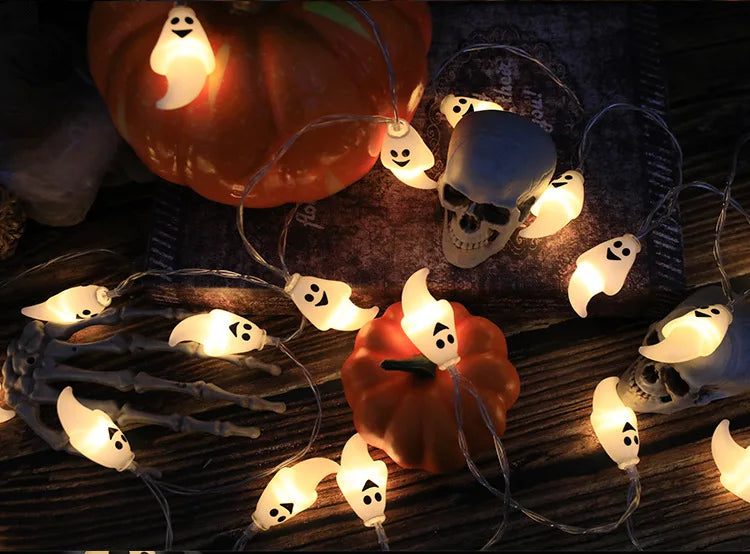 Halloween String Lights – Pumpkin Skull Eyeball LED Decor