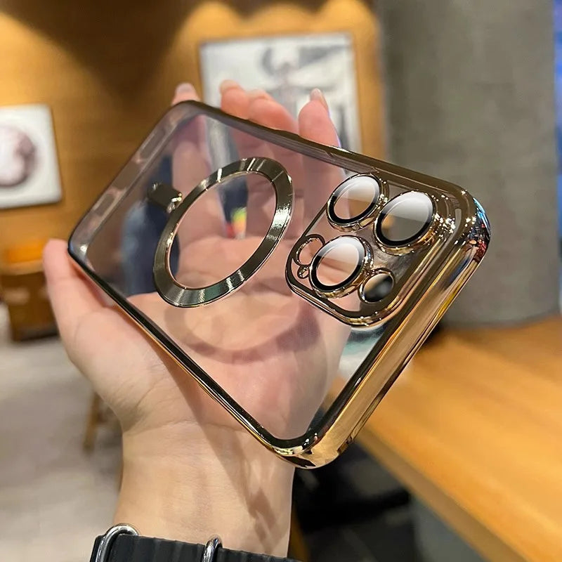 Magnetic Clear Phone Case for Wireless Charging