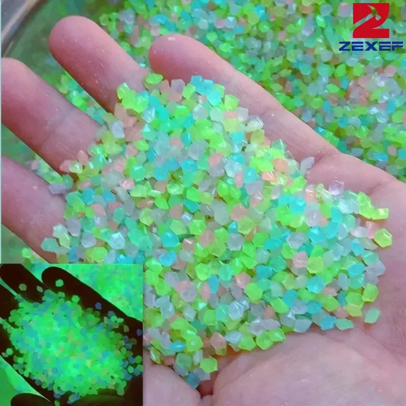 Glow in the Dark Pebbles – 1000pcs Garden & Aquarium Decor
