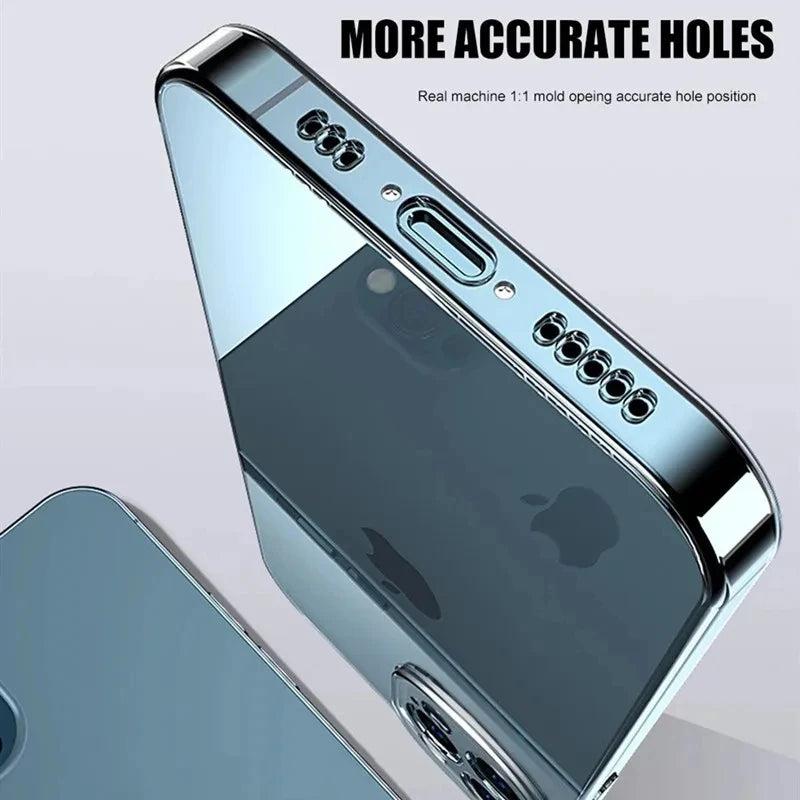 Clear TPU Silicone Phone Case with Anti-Fingerprint Design
