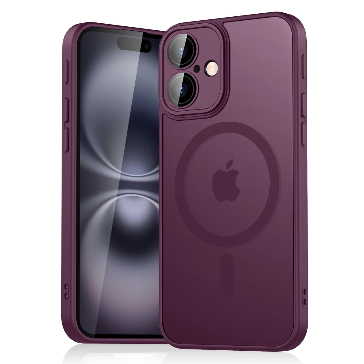 Magnetic Matte Phone Case with Shockproof Armor Protection