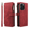 PU Leather Wallet Phone Case with Magnetic Closure & Card Storage