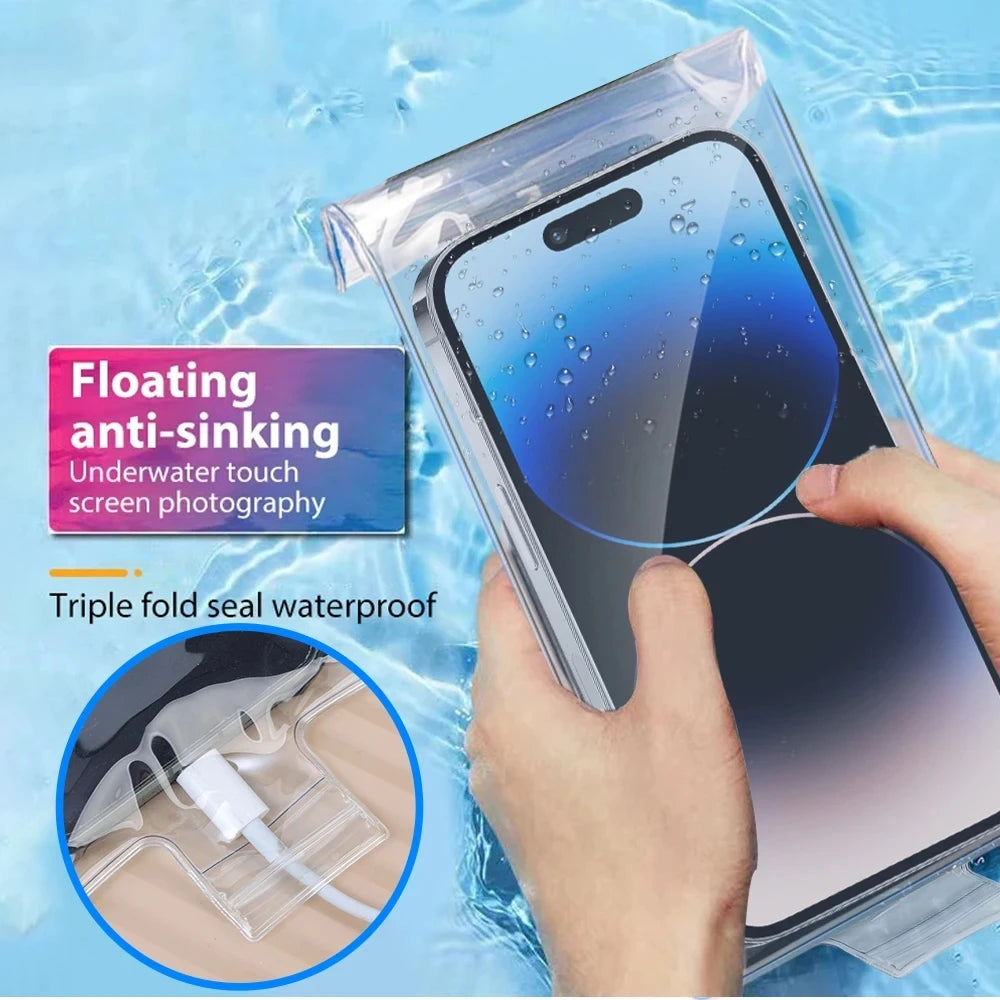 Waterproof Phone Pouch Transparent Underwater Phone Bag