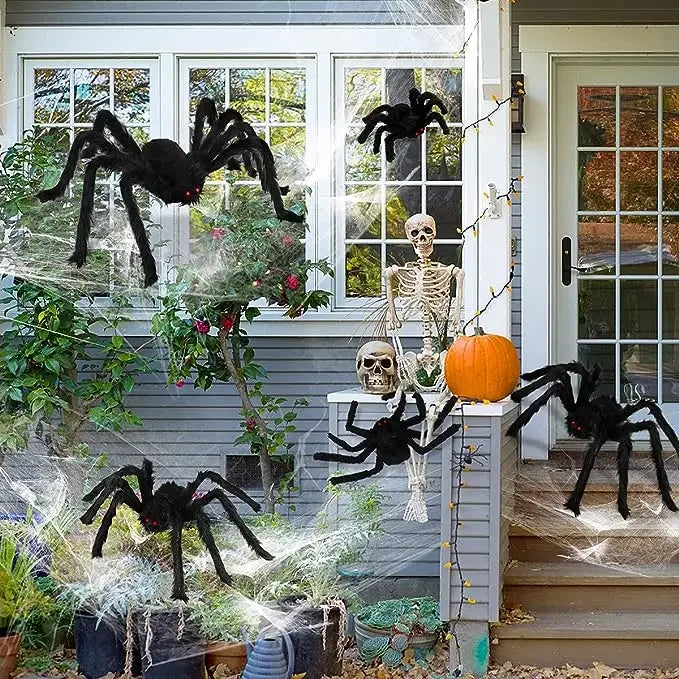 Large Halloween Spider Decoration – Giant Haunted House Prop