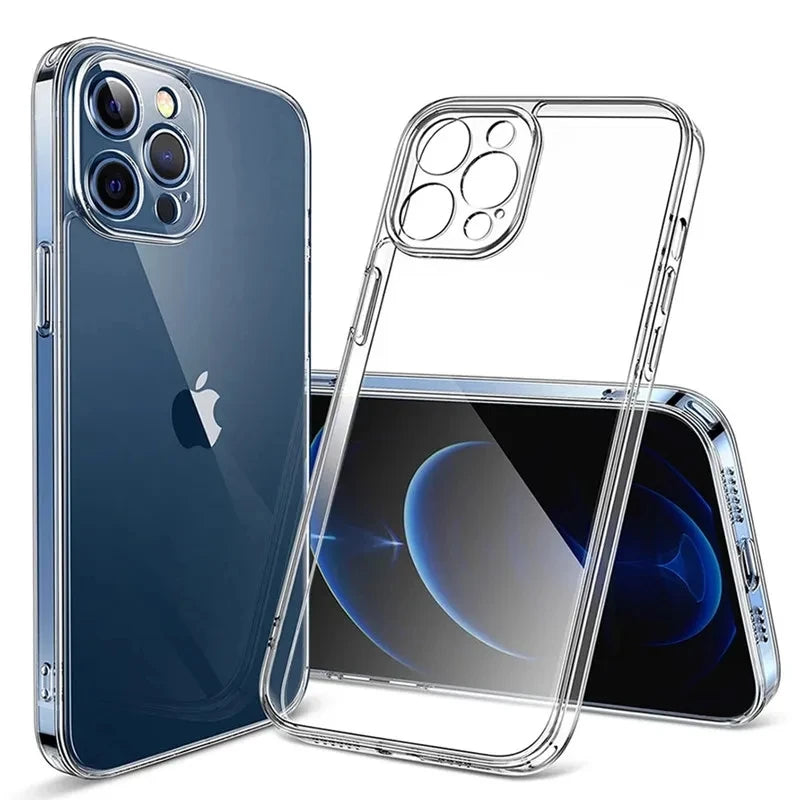 Clear TPU Silicone Phone Case with Anti-Fingerprint Design