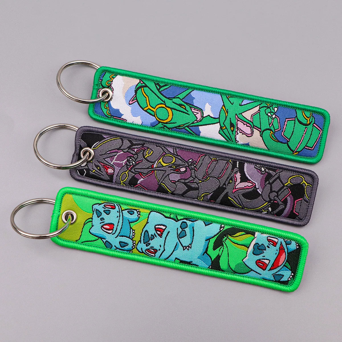 Anime Keychain – Embroidered Key Holder for Backpack & Car