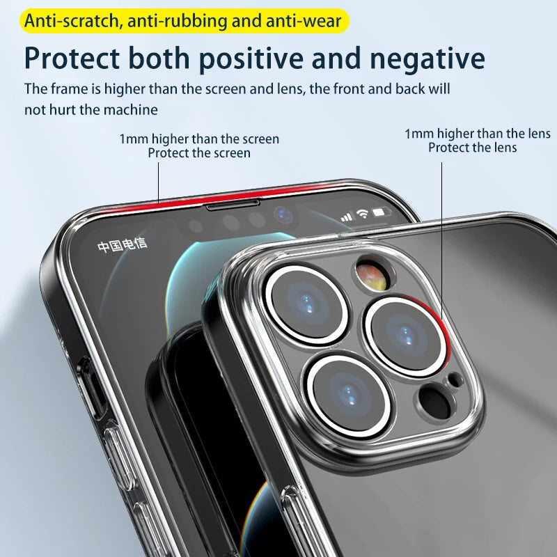 Clear Silicone Phone Case Soft Transparent Protective Cover