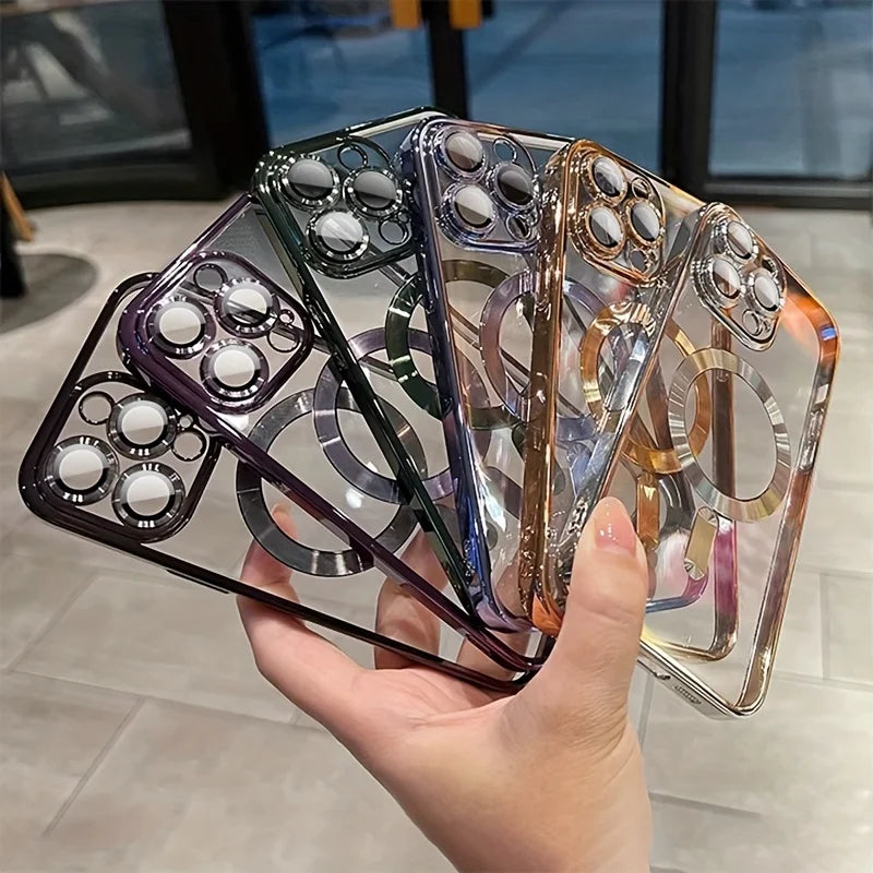 Magnetic Clear Phone Case for Wireless Charging