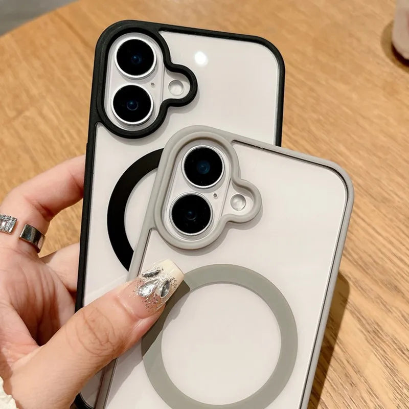 Magnetic Clear Phone Case for Wireless Charging