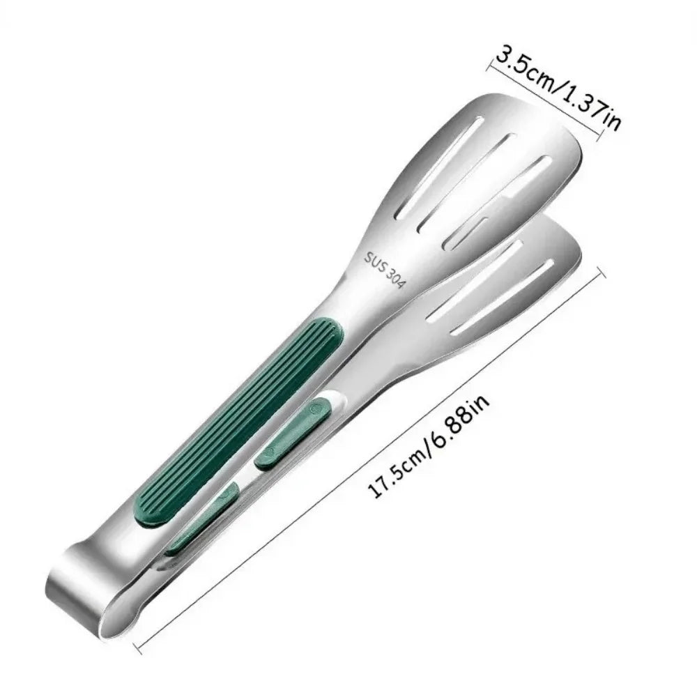 Kitchen Gadgets New Stainless Steel Food Tongs BBQ Meat Salad Bread Clip Barbecue Grill Buffet Clamp Non-slip Tong Cooking Tools