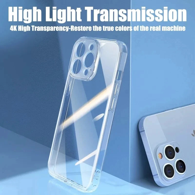 Clear TPU Silicone Phone Case with Anti-Fingerprint Design