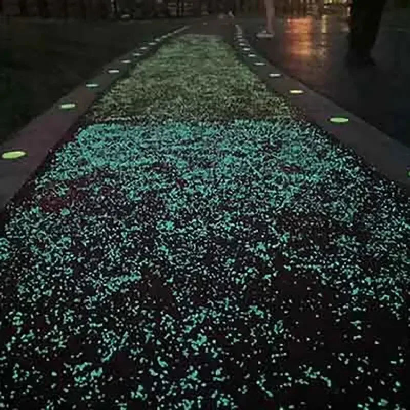 Glow in the Dark Pebbles – 1000pcs Garden & Aquarium Decor
