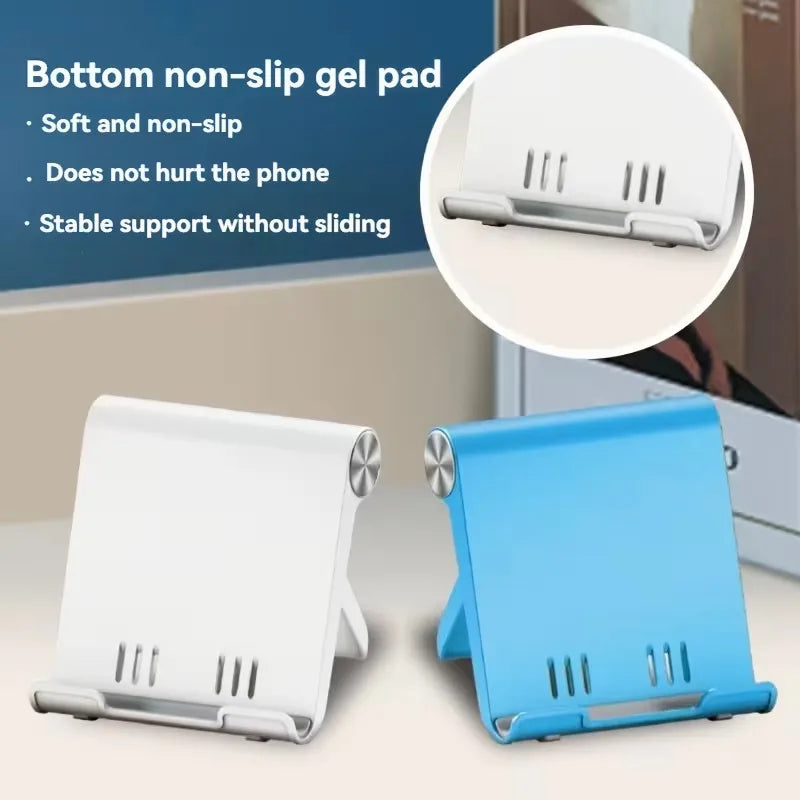 Adjustable Phone Holder Stand, Portable Foldable Desktop Cradle