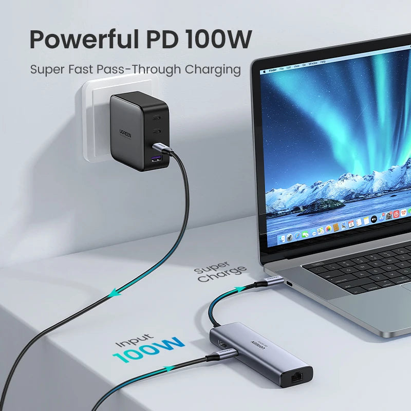 7-in-1 USB-C Hub with 4K HDMI, USB 3.0 & 100W PD