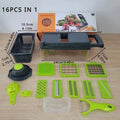 Multifunctional Vegetable Chopper Handle Food Grate Food Chopper Vegetable Slicer Dicer Cut 16 in 1 Kitchen Items Cocina