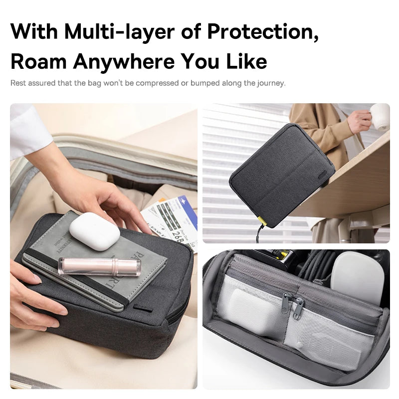 Portable Electronics Organizer Bag for Chargers and Accessories