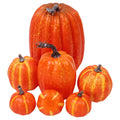 7-Piece Artificial Pumpkins – Halloween & Autumn Table Decor