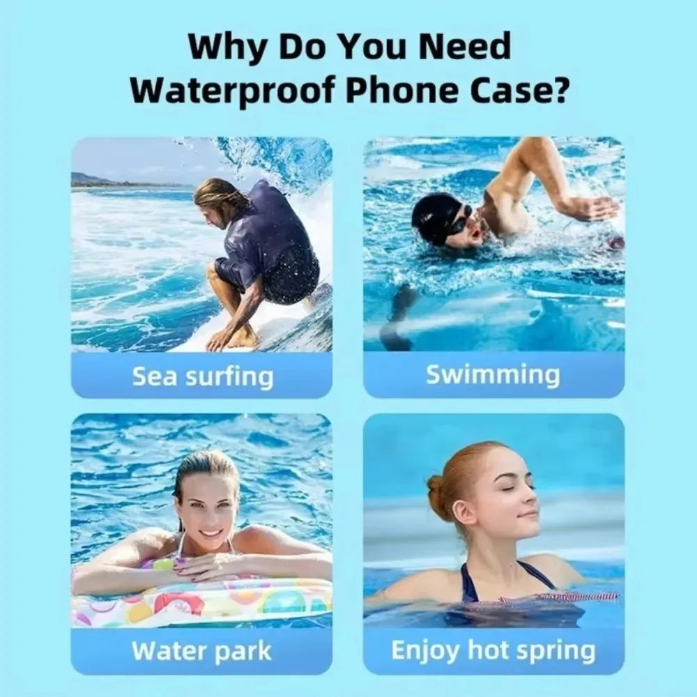 Universal Waterproof Phone Pouch for Swimming