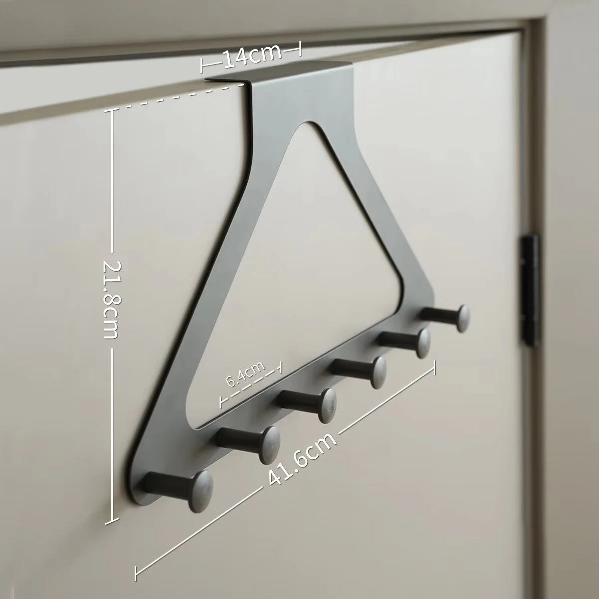 Clothes Hooks Behind The Door，PunchFree ，Traceless Hanger for Coats, Hats, Bags, and More，Over the Door Storage Organizer Hanger