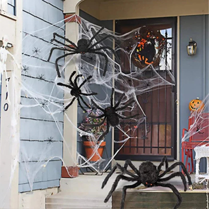 Large Halloween Spider Decoration – Giant Haunted House Prop