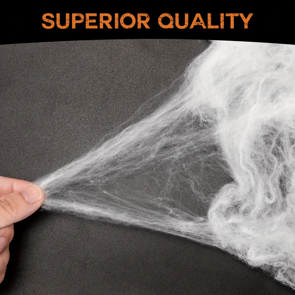 Halloween Spider Web Decorations – Fake Spider Web with Spiders