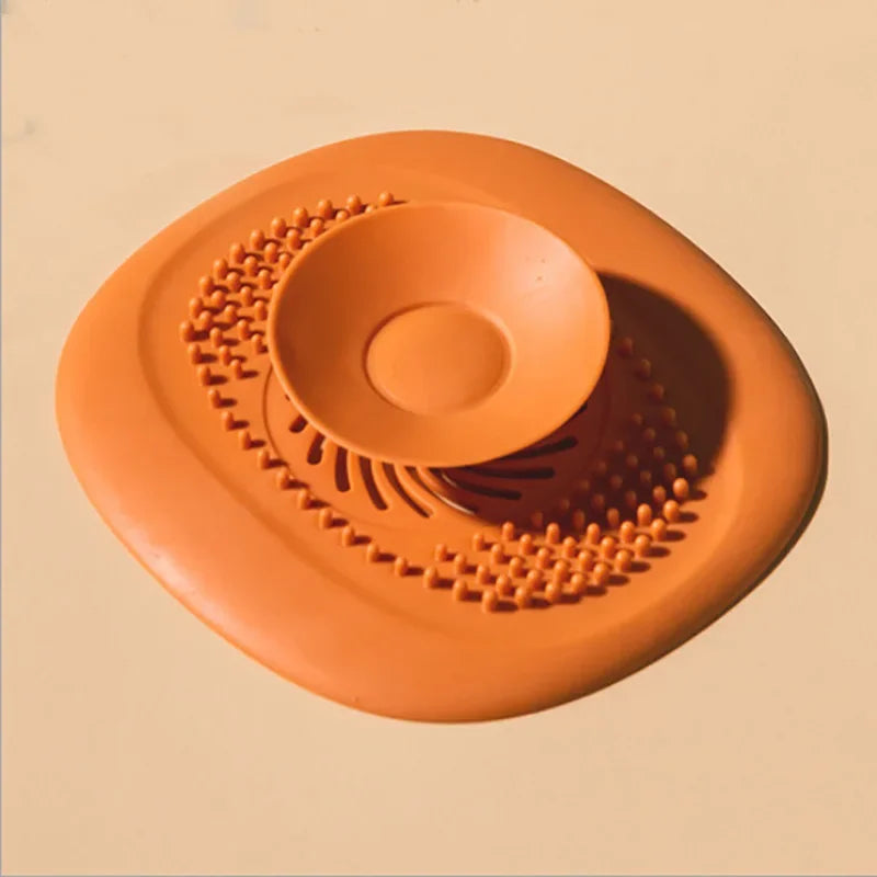 Upgrade Silicone Sink Strainer Anti-Blocking Bathroom Floor Drain Hair Catcher Shower Filter Drain Cover Stopper for Kitchen Bathtub