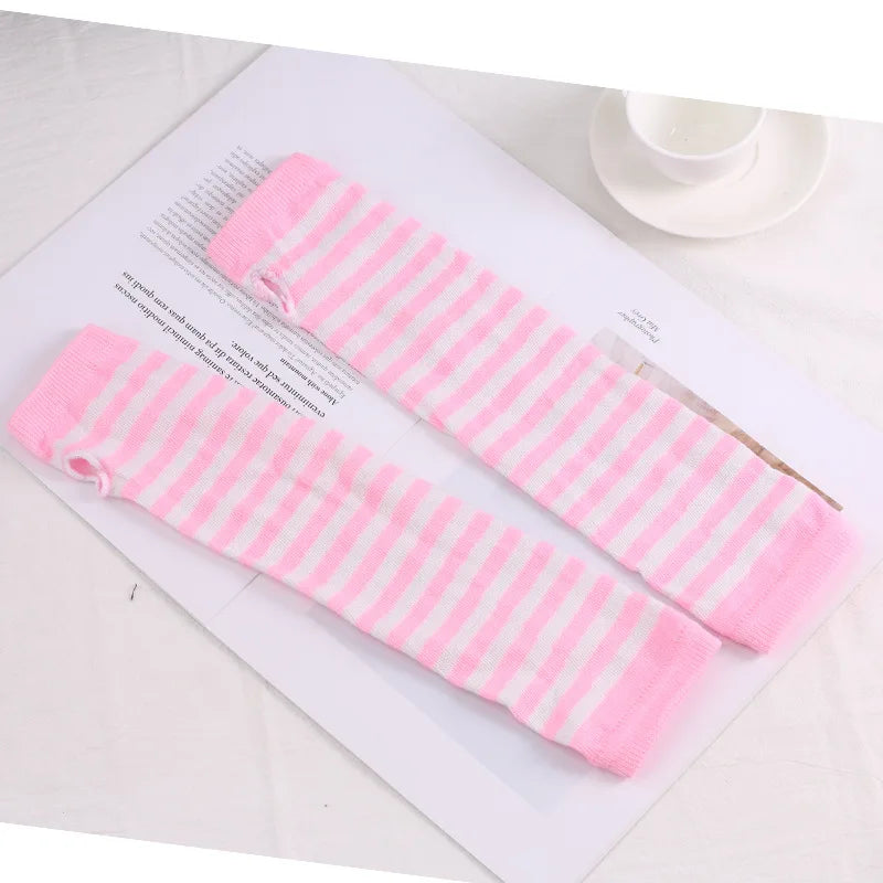 Fingerless Arm Warmers – Knitted Elbow Length Winter Gloves