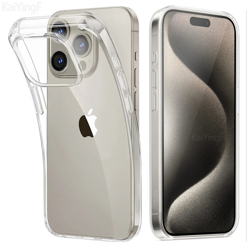 Clear Silicone Phone Case Transparent Anti-Scratch Cover