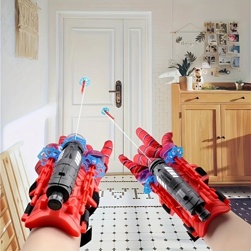 Spider Web Launcher Gloves – Interactive Roleplay Toy for Kids & Adults