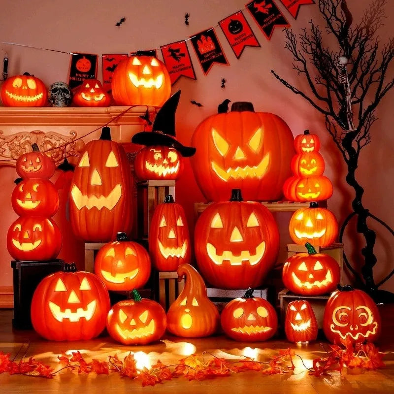 Halloween Pumpkin Lantern Plastic Halloween Decoration