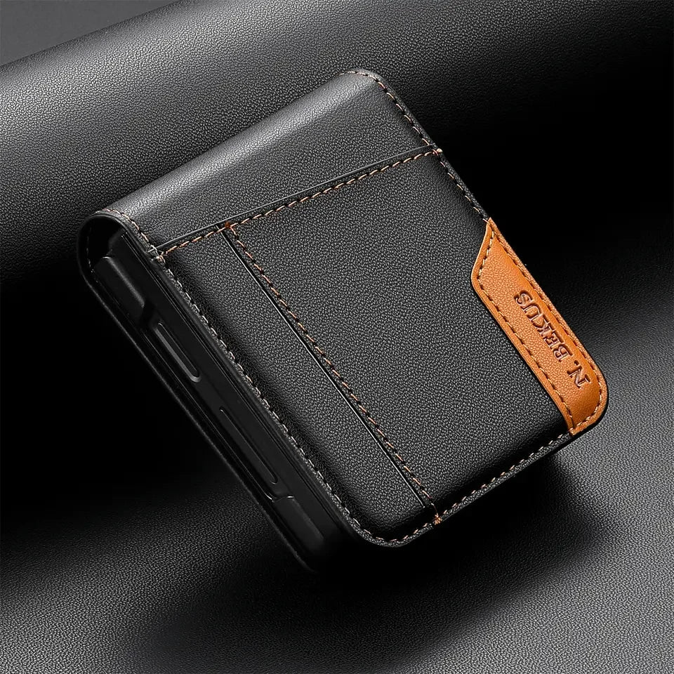 Flip Leather Phone Case with Wallet Card Holder