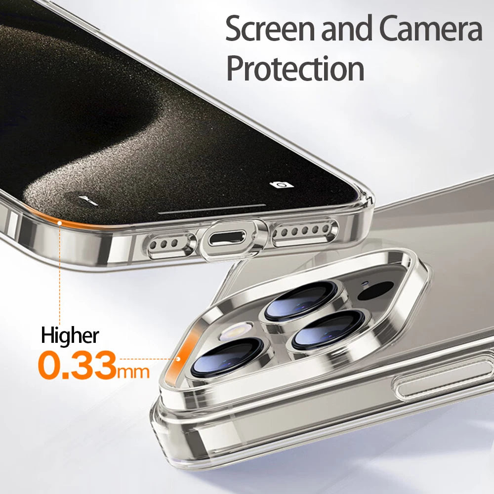 Clear Silicone Phone Case Transparent Anti-Scratch Cover