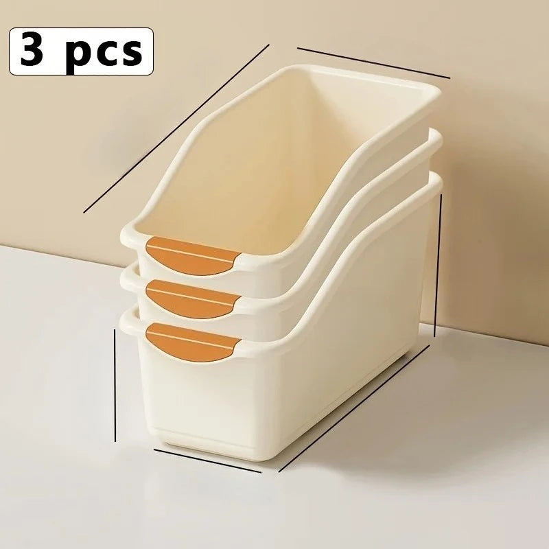 Stackable Plastic Storage Box Set for Space-Saving Organization