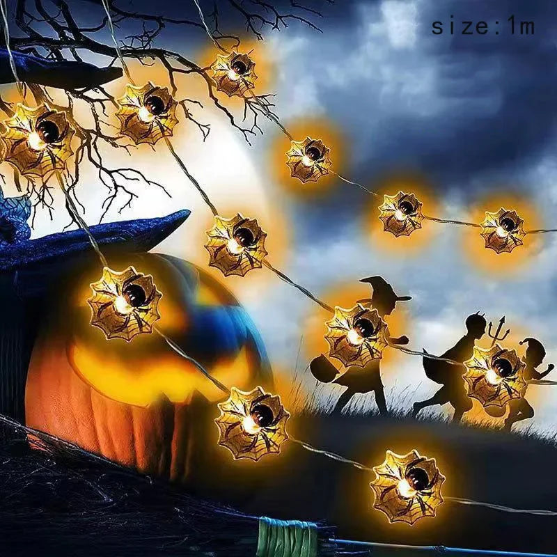 Halloween String Lights – Pumpkin Skull Eyeball LED Decor